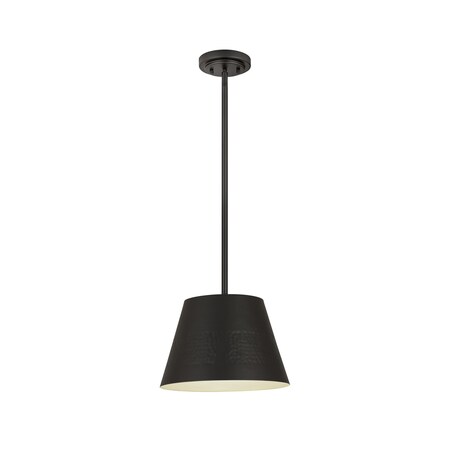 Z-Lite Maddox 1 Light Chandelier, Matte Black 6013-12MB